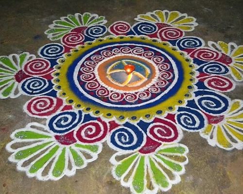 Simple Rangoli Desgin