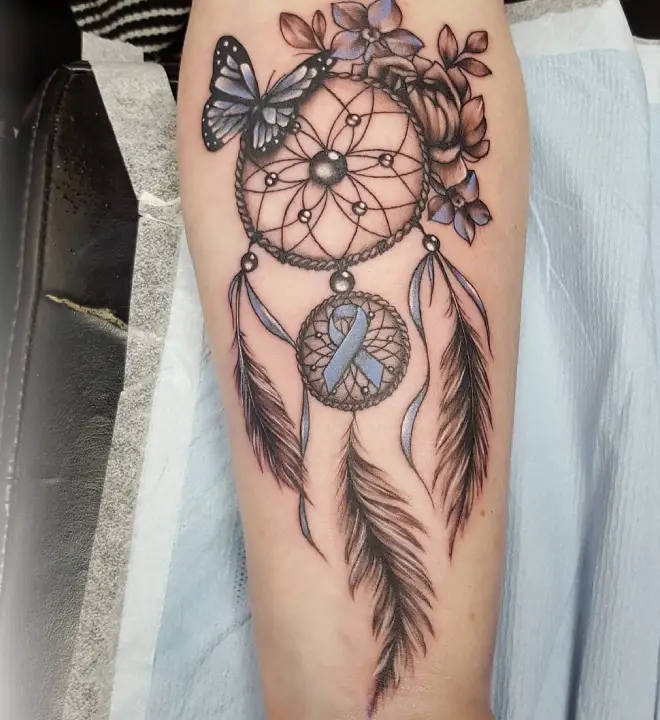 Butterfly Dreamcatcher Tattoo