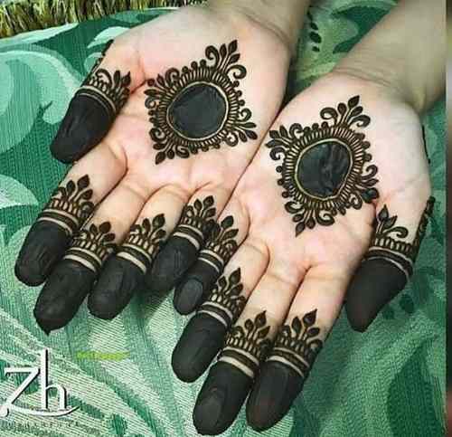 simple Circle Mehndi Designs