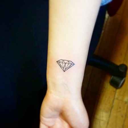 Diamond Tattoo on Wrist