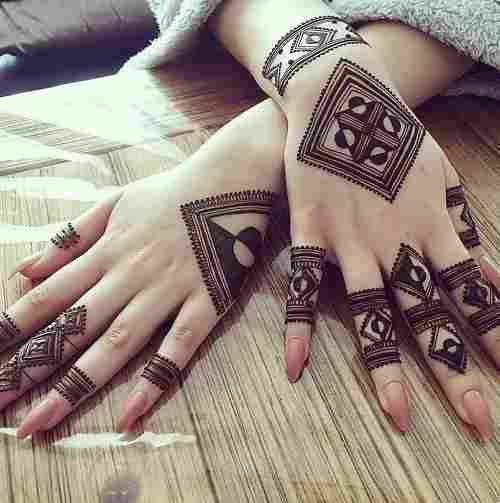 New Stylish Back Hand Mehndi Designs