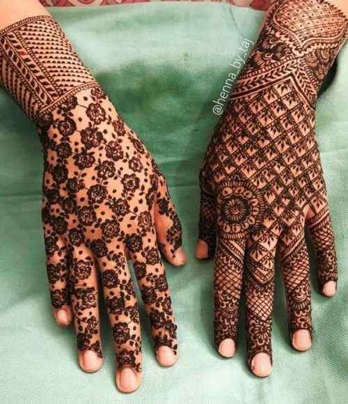 mesh-like pattern Mehndi